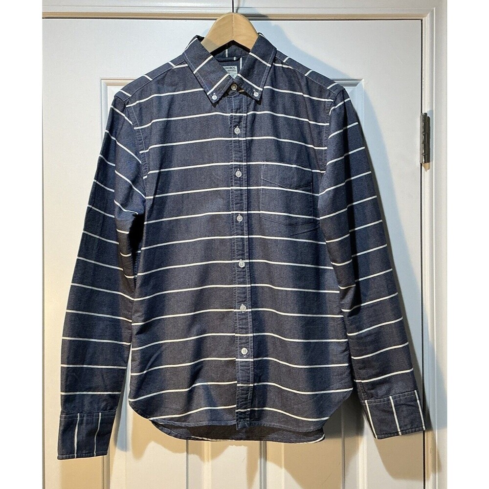 Bonobos Men’s Oxford Button Down Shirt Slim Fit Striped Work Casual Size Small
